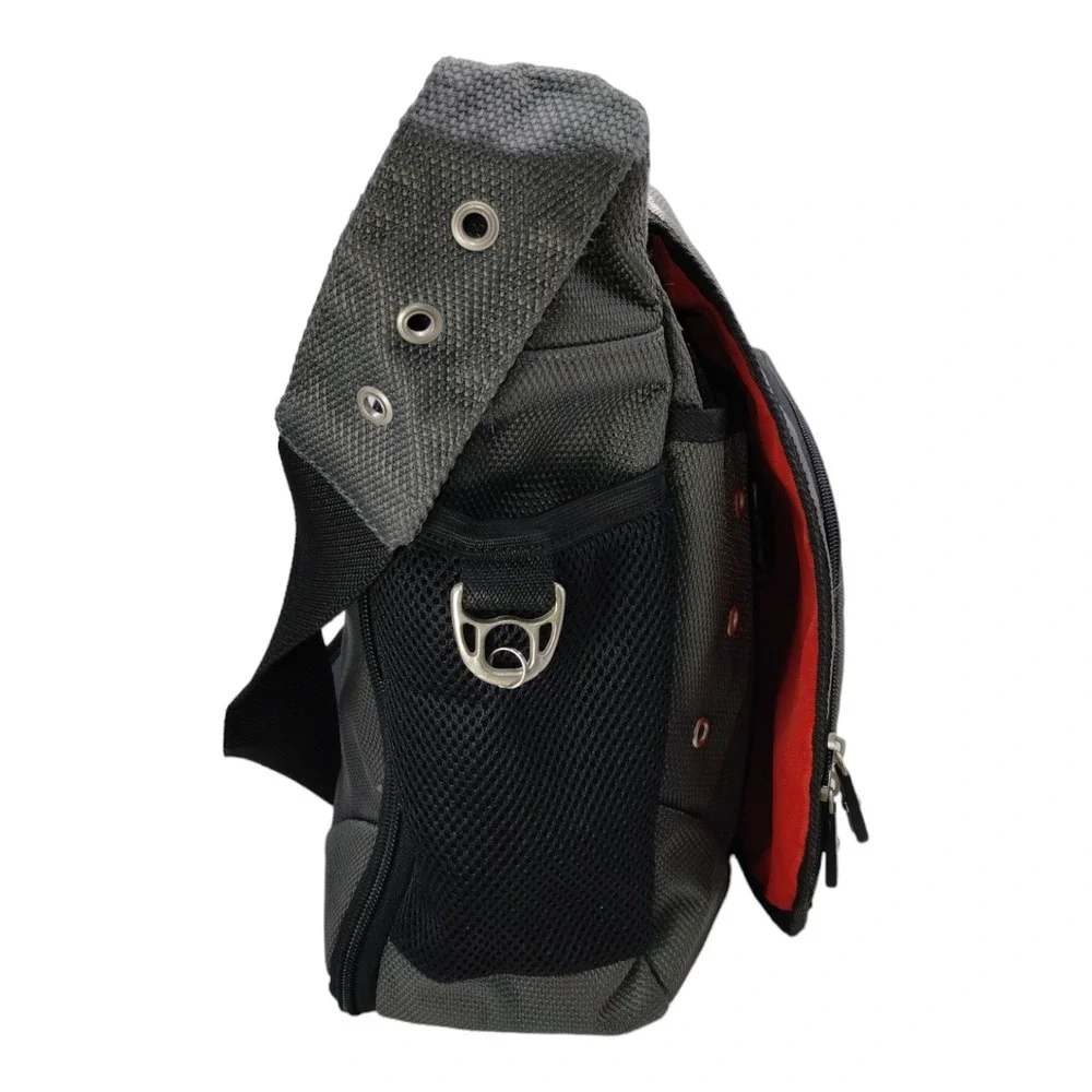 Swiss Gear Laptop Messenger Bag Shoulder Cloth Gray Dark Grey‎ Black Swissgear